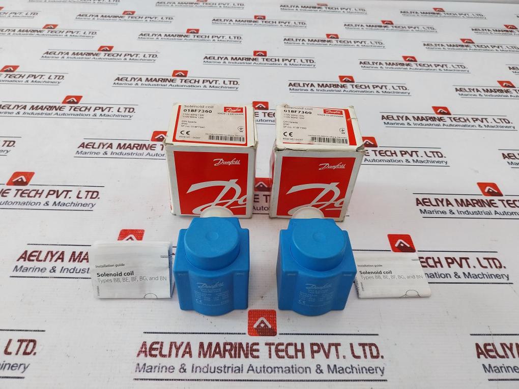 Danfoss Bb110Cs Solenoid Coil Din Spade, Supply Voltage 110V 60Hz 13W 22Va
