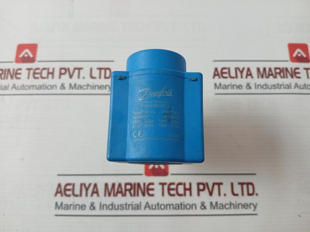 Danfoss Bb230Cs Solenoid Valve Coil 018F7363 230V 60Hz 13W 24Va F7263