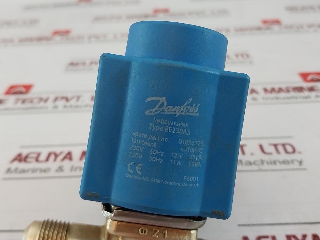 Danfoss Be230As Solenoid Valve Coil 018F6176 220/230V 50Hz 12W 22Va 11W 19Va