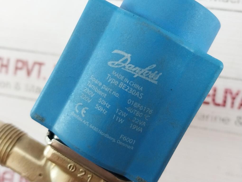 Danfoss Be230As Solenoid Valve Coil 018F6176 220/230V 50Hz 12W 22Va 11W 19Va