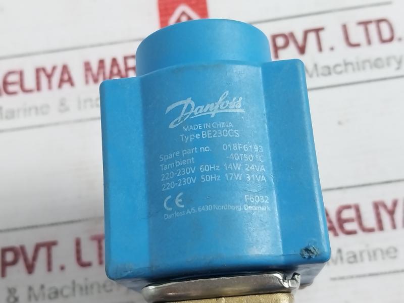 Danfoss Be230Cs Solenoid Valve Coil 018F6193 220-230V 50Hz 17W 31Va