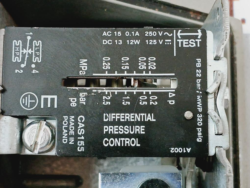 Danfoss Cas 155 Differential Pressure Control Switch Ip67