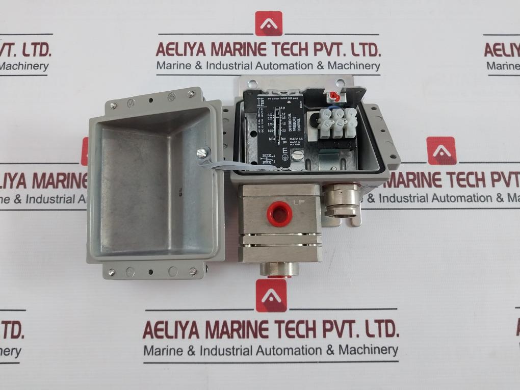 Danfoss Cas 155 Differential Pressure Switch 060-313066 Ip67 0.1A 250V 0.1 Bar
