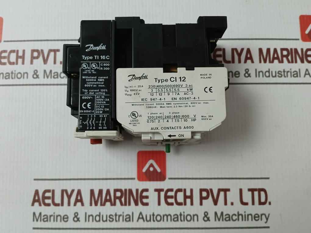 Danfoss Ci 12 Contactor 20W 400V 50Hz 5000A Rms 8 Kv