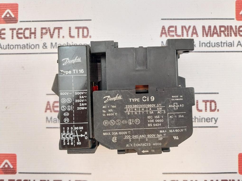 Danfoss Ci9 Contactor 16A 660V Ac Ti16