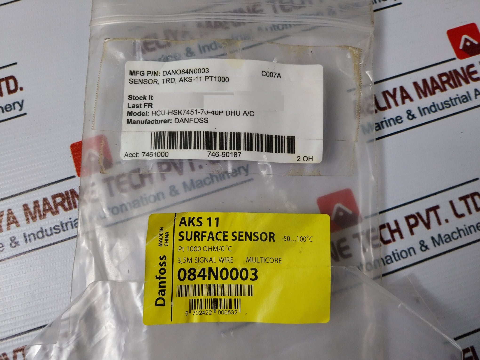 Danfoss Dano84N0003 Temperature Surface Sensor Aks 11