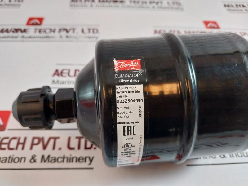 Danfoss Dml 164 023Z504491 Hermetic Filter Drier Eliminator 667 Psig / 46 Bar