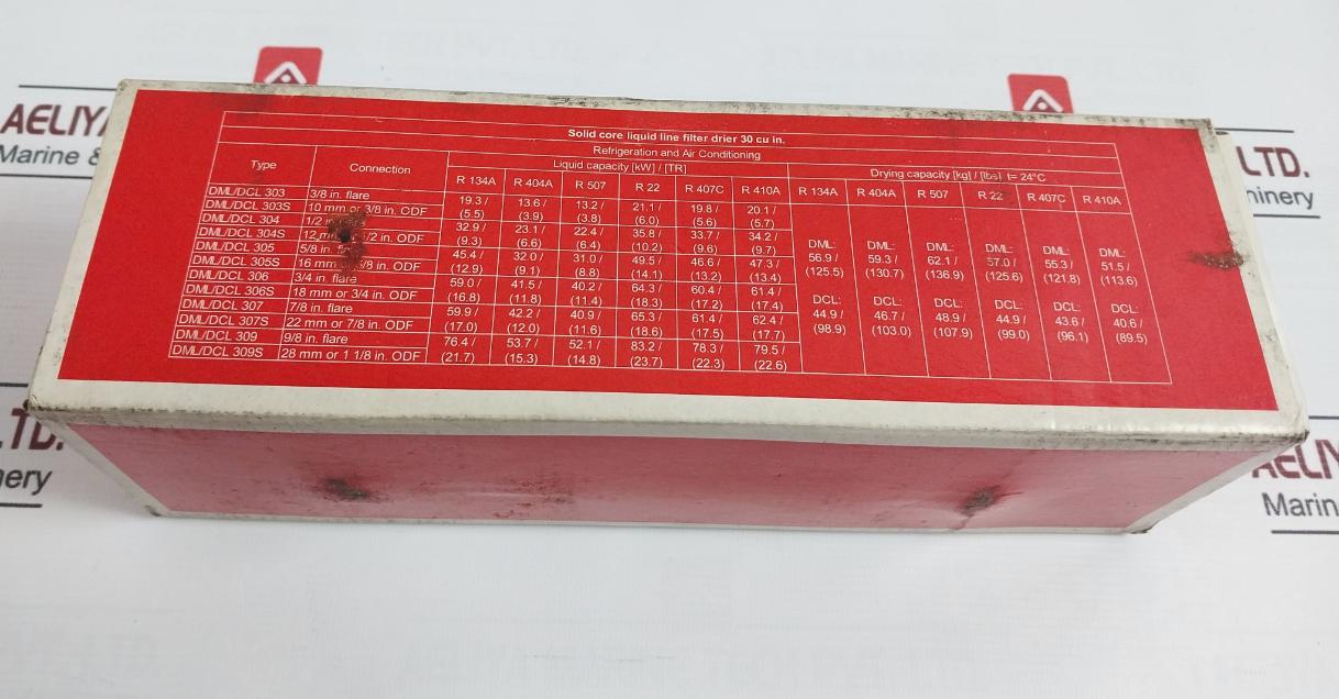Danfoss Dml 306 Eliminator Hermetic Filter Drier 667 Psig/46 Bar
