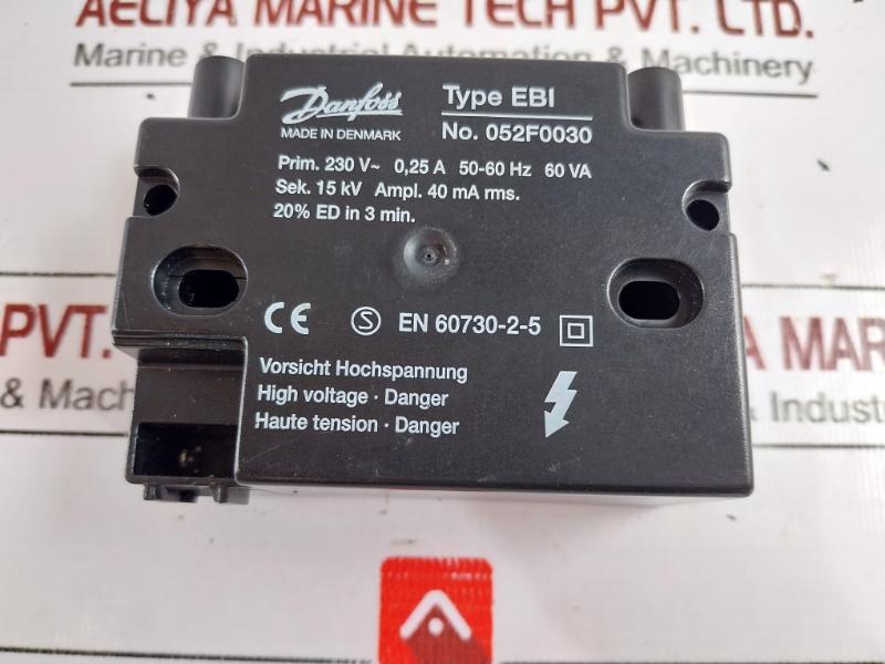 Danfoss Ebi 052F0030 Ignition Transformer 644.11.15.001
