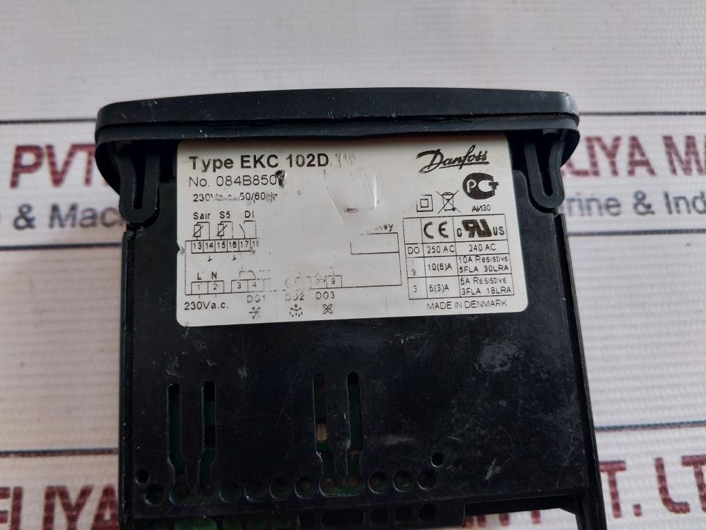 Danfoss Ekc 102D Temperature Controller 230 Vac 50/60Hz