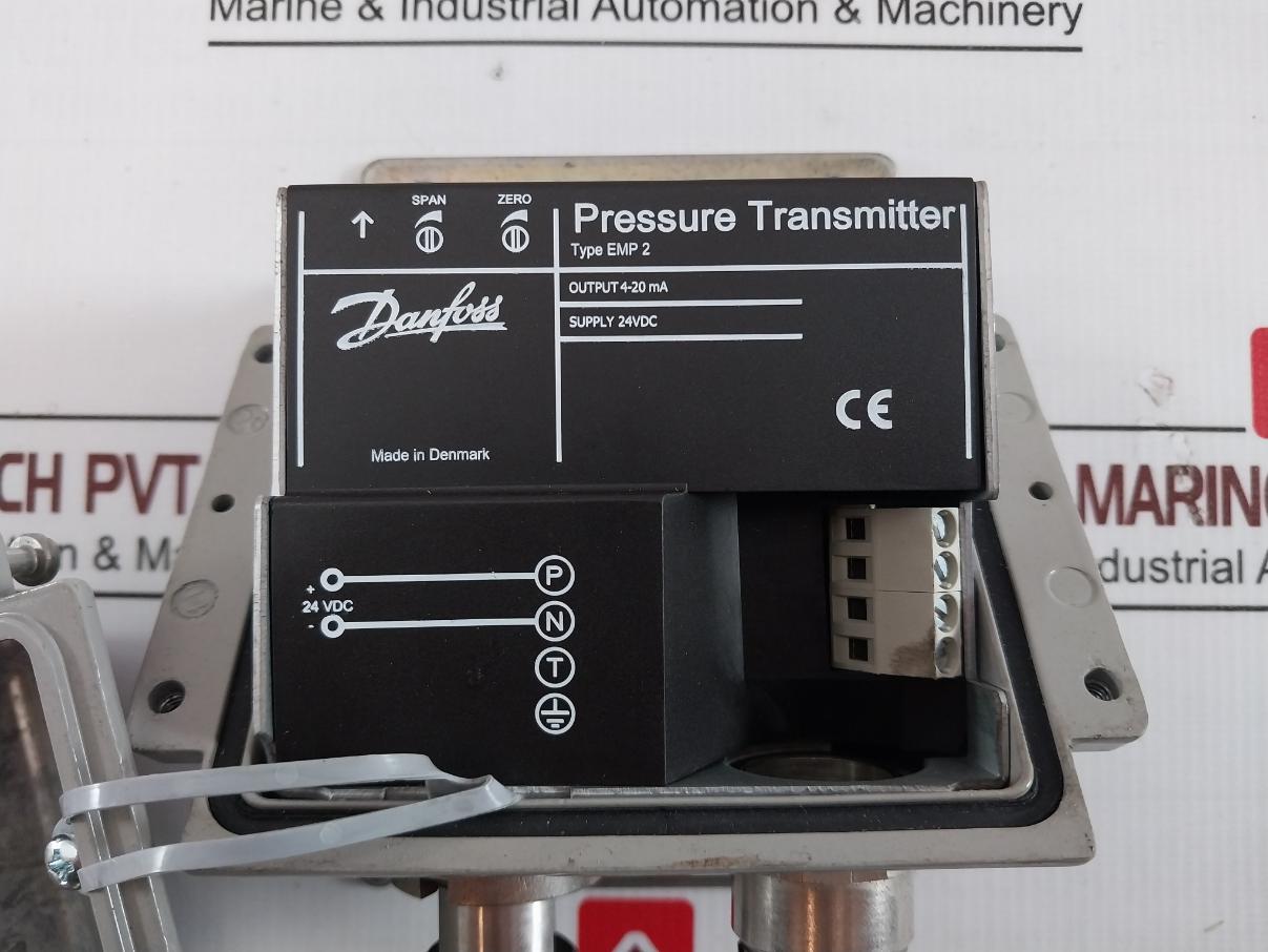 Danfoss Emp 2 Pressure Transmitter 4-20Ma 24Vdc Ip67 0-6Bar 084G2107 3334