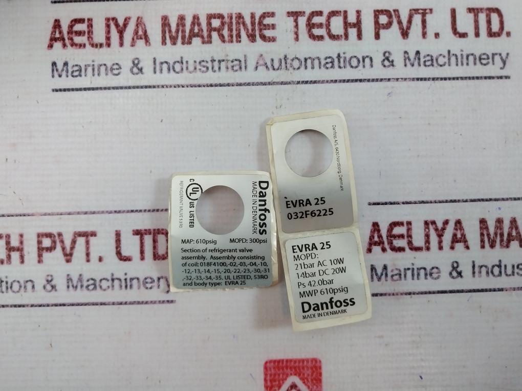 Danfoss Evra25 032F6225 Solenoid Valve + Coil(018F6282) + Seal Kit(027F0081) Set