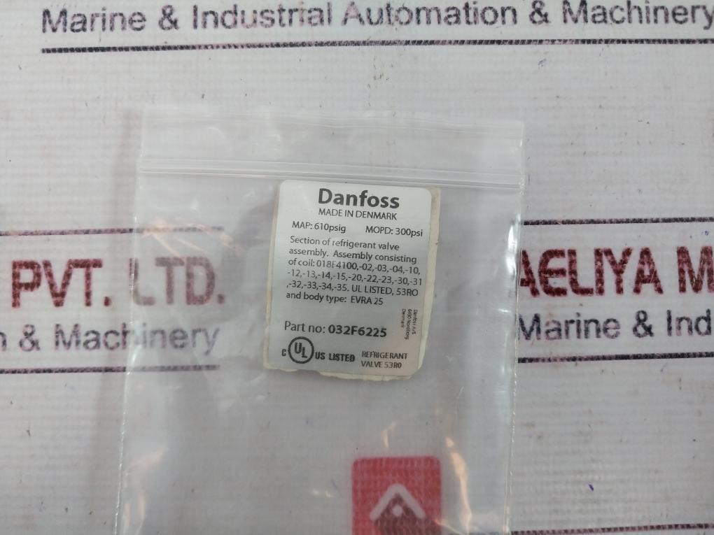 Danfoss Evra25 032F6225 Solenoid Valve + Coil(018F6282) + Seal Kit(027F0081) Set