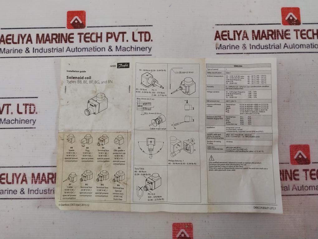 Danfoss Evra25 032F6225 Solenoid Valve + Coil(018F6282) + Seal Kit(027F0081) Set