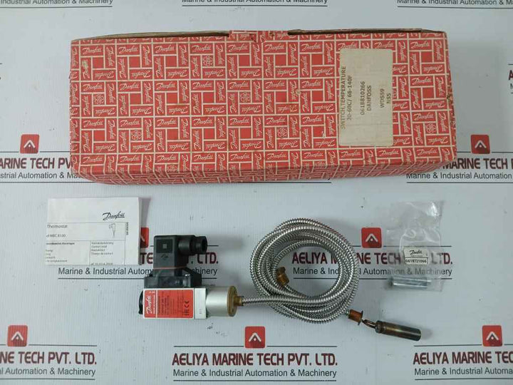 Danfoss Heavy Duty Temperature Control Thermostat Switch 130˚C 2M Part No: Mbc 8100