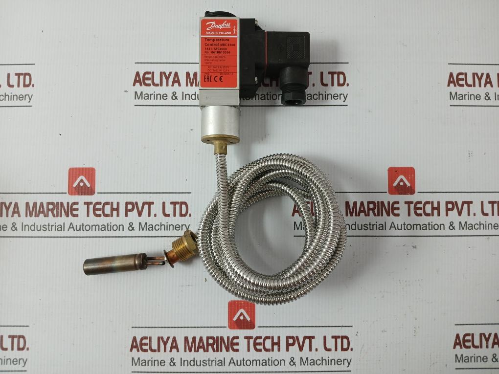 Danfoss Heavy Duty Temperature Control Thermostat Switch 130˚C 2M Part No: Mbc 8100