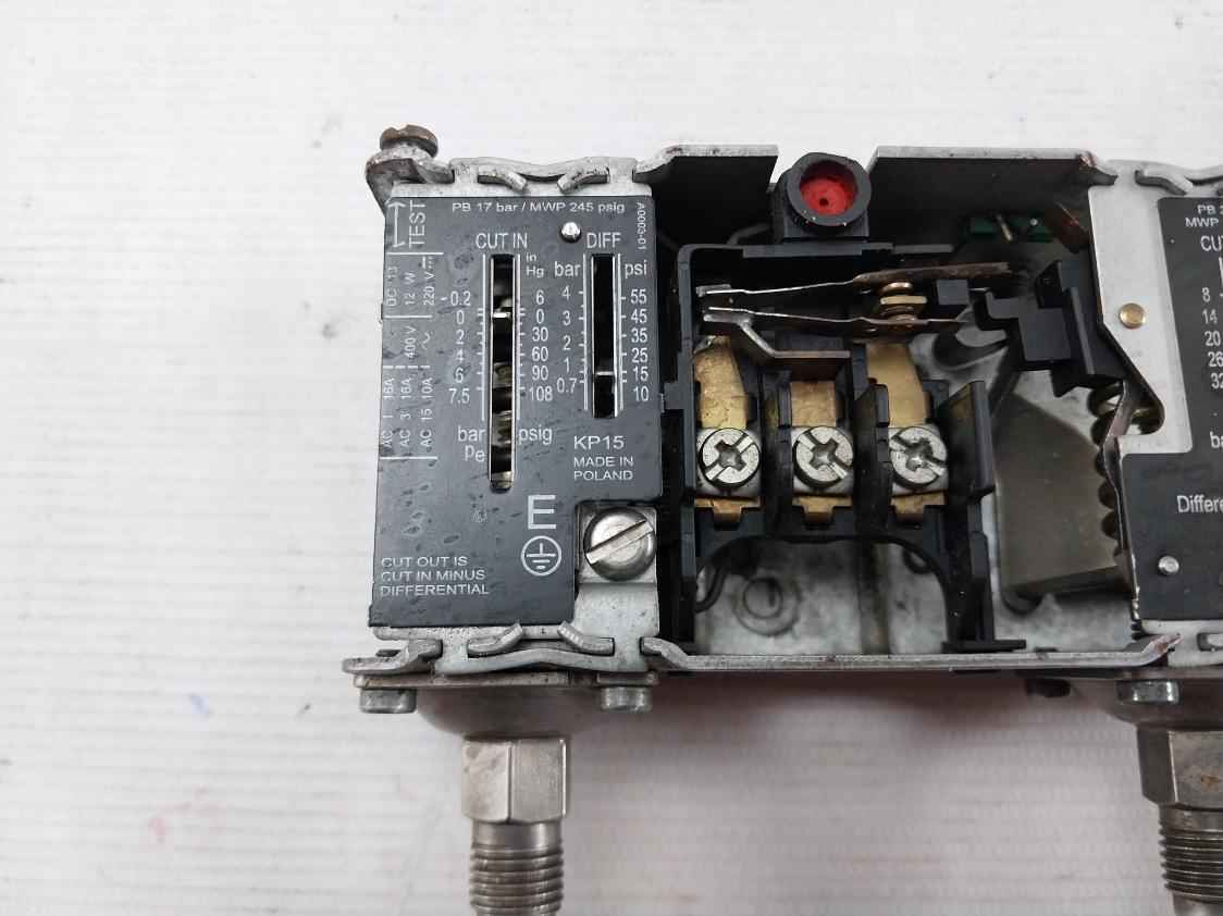 Danfoss Kp15 Pressure Switch Pb 17 Bar/Mwp 245 Psig A0003-01