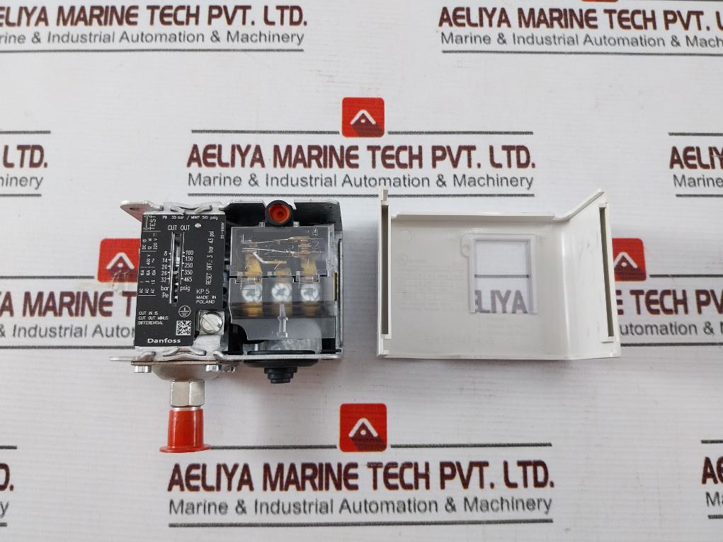 Danfoss Kp5 Pressure Switch 8-32 Bar Pe 100-465 Psig Reset Diff-3 Bar 43 Psi