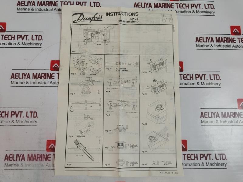 Danfoss Kp 98 Dual Pressure Control Switch 1-2mtr-vt D 4h31rk6915