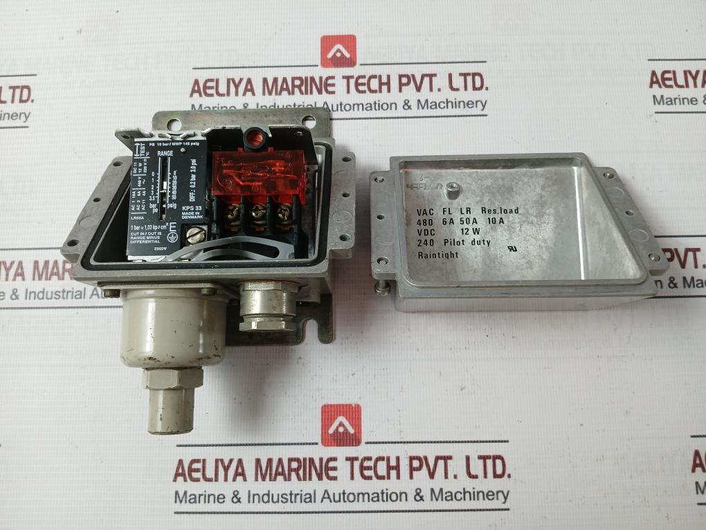 Danfoss Kps 33 Pressure Switch 0-3.5 Bar 10A 440V Ac 240V Dc
