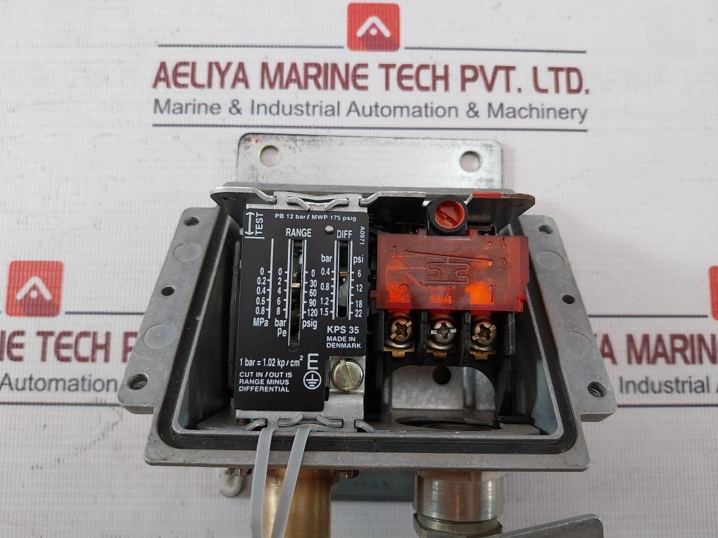 Danfoss Kps 35 Pressure Switch 0-8 Bar 0-120 Psi 060-3100-358