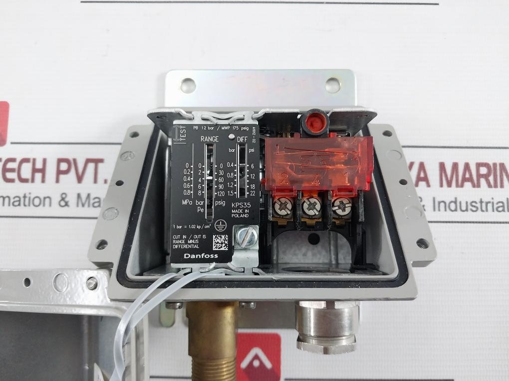 Danfoss Kps 35 Pressure Switch Ip67 0-0.8 Mpa