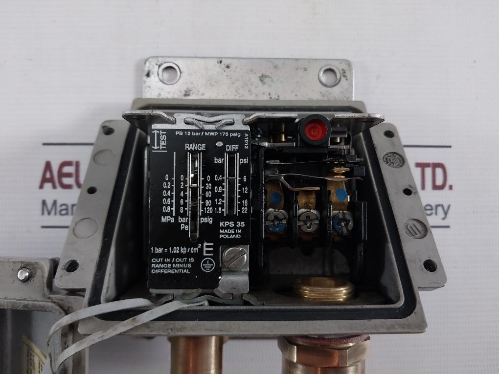Danfoss Kps35 Pressure Switch Ip67 0-0.8 Mpa 0-120 Psig A1022 0.4-1.5 Bar