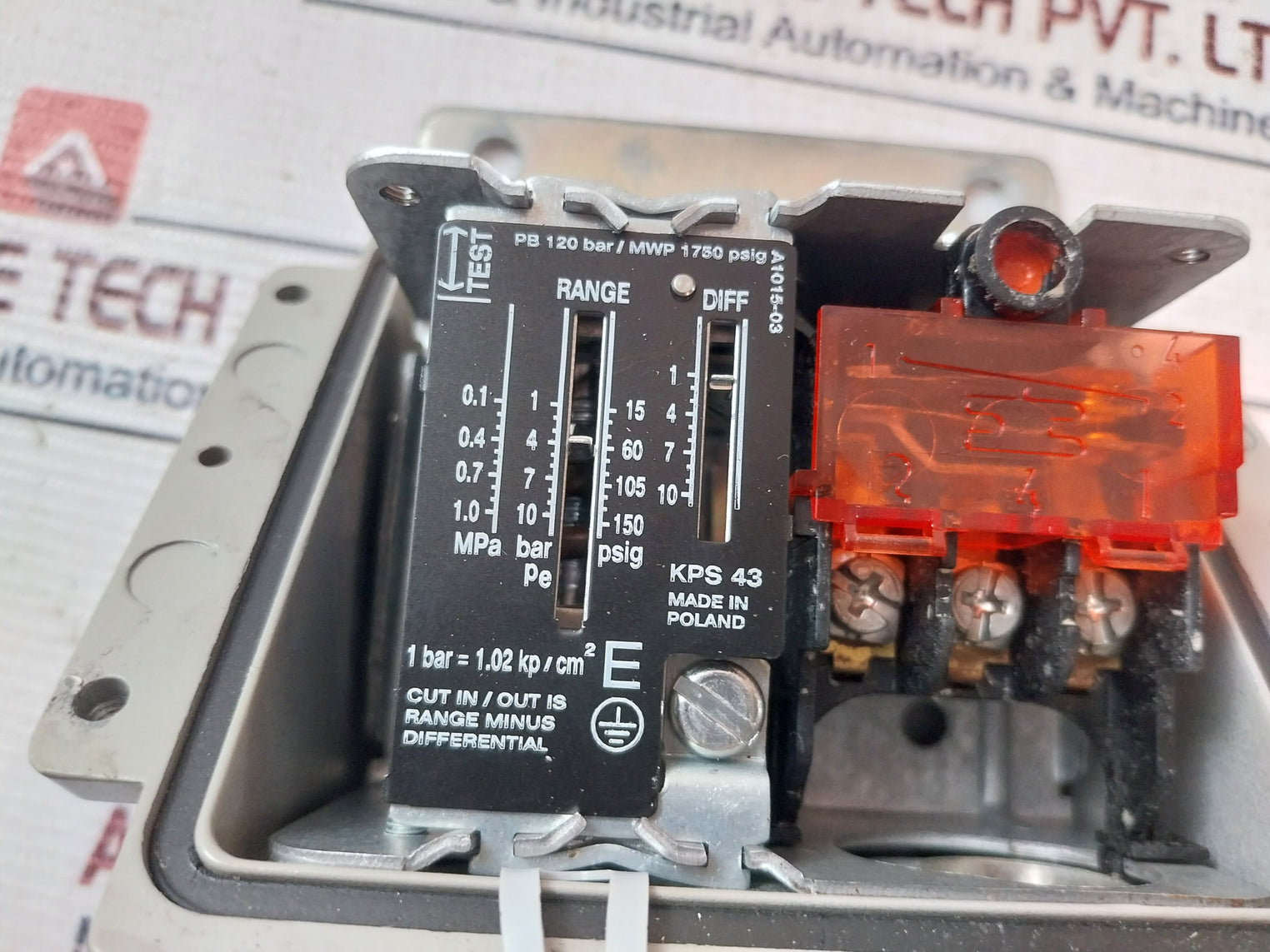 Danfoss Kps 43 Pressure Control Switch 0.1-1.0 Mpa