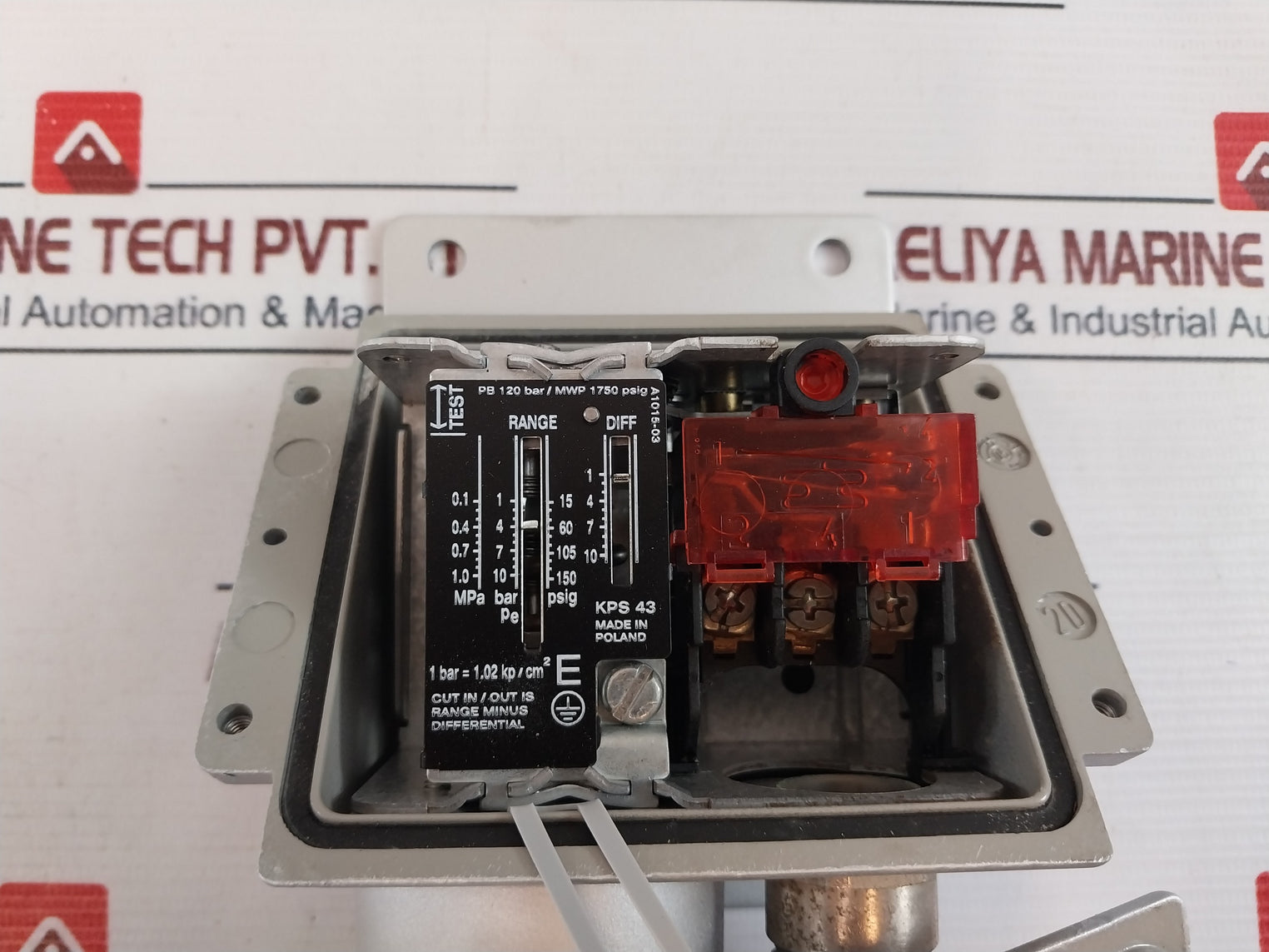 Danfoss Kps 43 Pressure Control Switch Pb 120 Bar/Mwp 1750 Psig