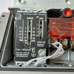 Danfoss Kps 43 Pressure Switch 0.1-1.0 Mpa 15-150 Psig 1.02 Kp/Cm2 480Vac 12W