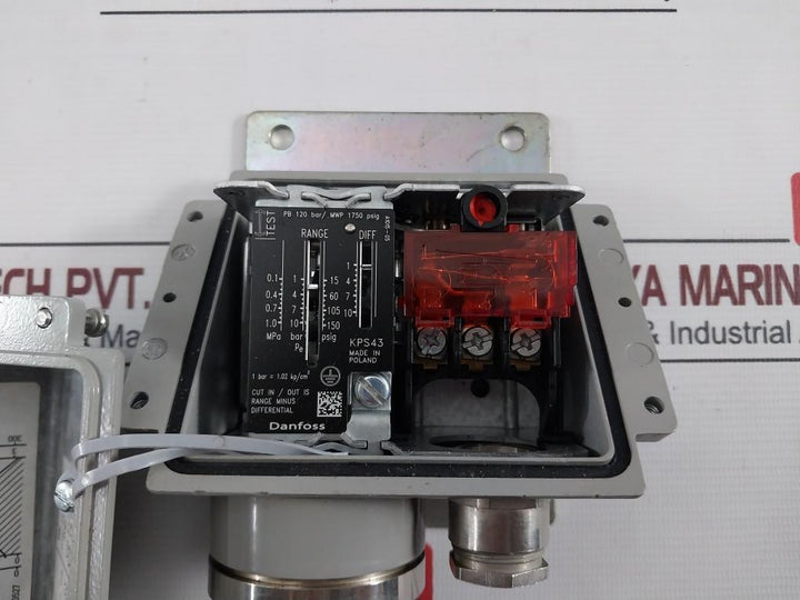 Danfoss Kps 43 Pressure Switch 0.1–1.0?Mpa Ip67 480Vac