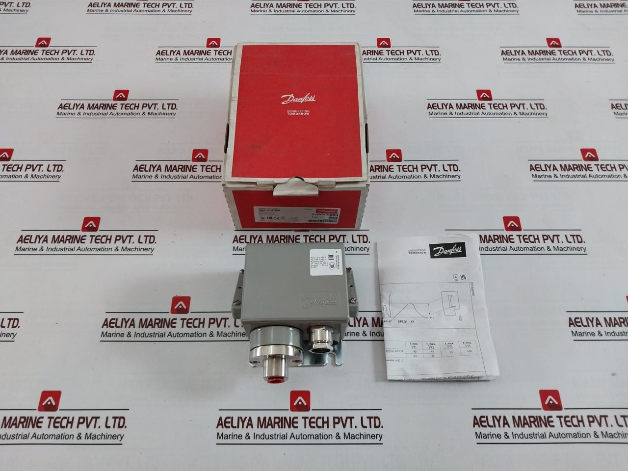 Danfoss Kps 43 Pressure Switch 1.02 Kp/Cm2 0.1-1.0 Mpa Mwp 1750 Psig 240Vdc 12W