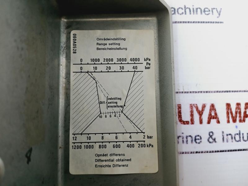 Danfoss KPS 45 Pressure Switch Type 060-3121-225