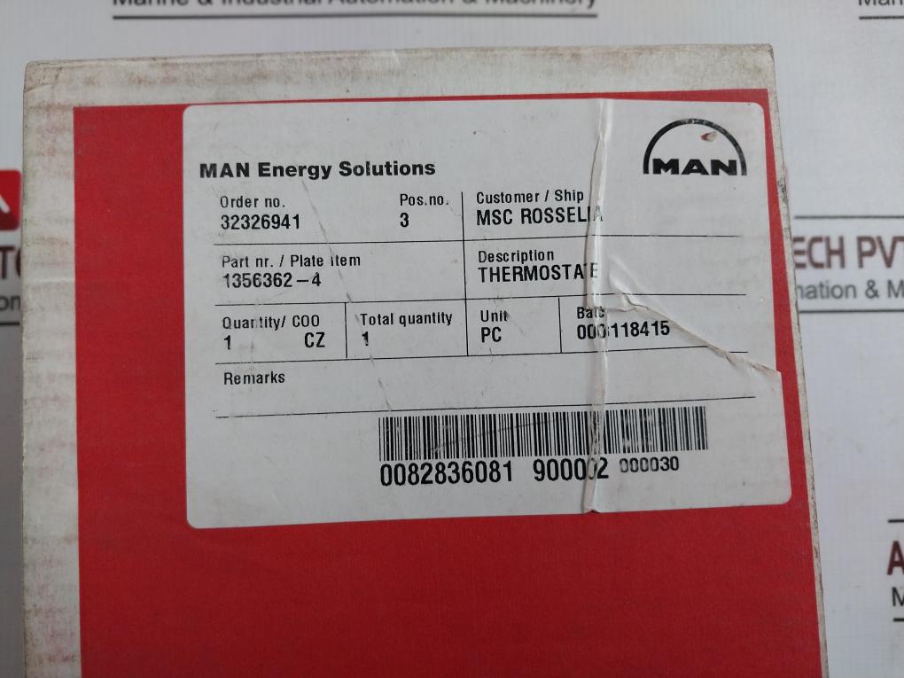 Danfoss Kps80 Temperature Switch 240V 10A