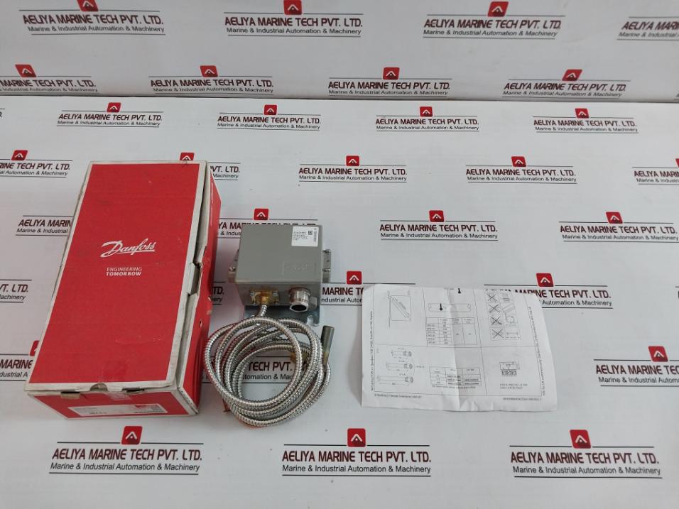 Danfoss Kps80 Thermostat Temperature Switch 70-120C Ac1 10A Ip67 5-30V A0965