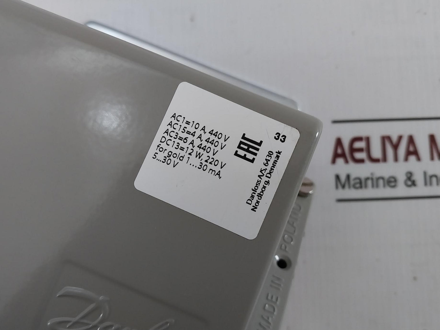 Danfoss Kps80 Thermostat Temperature Switch 70-120C Ac1 10A Ip67 5-30V A0965