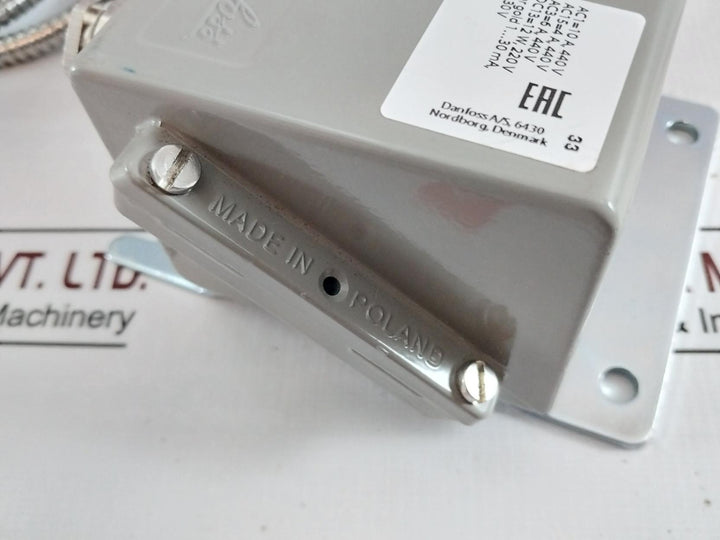 Danfoss Kps80 Thermostat Temperature Switch 70-120C Ac1 10A Ip67 5-30V A0965
