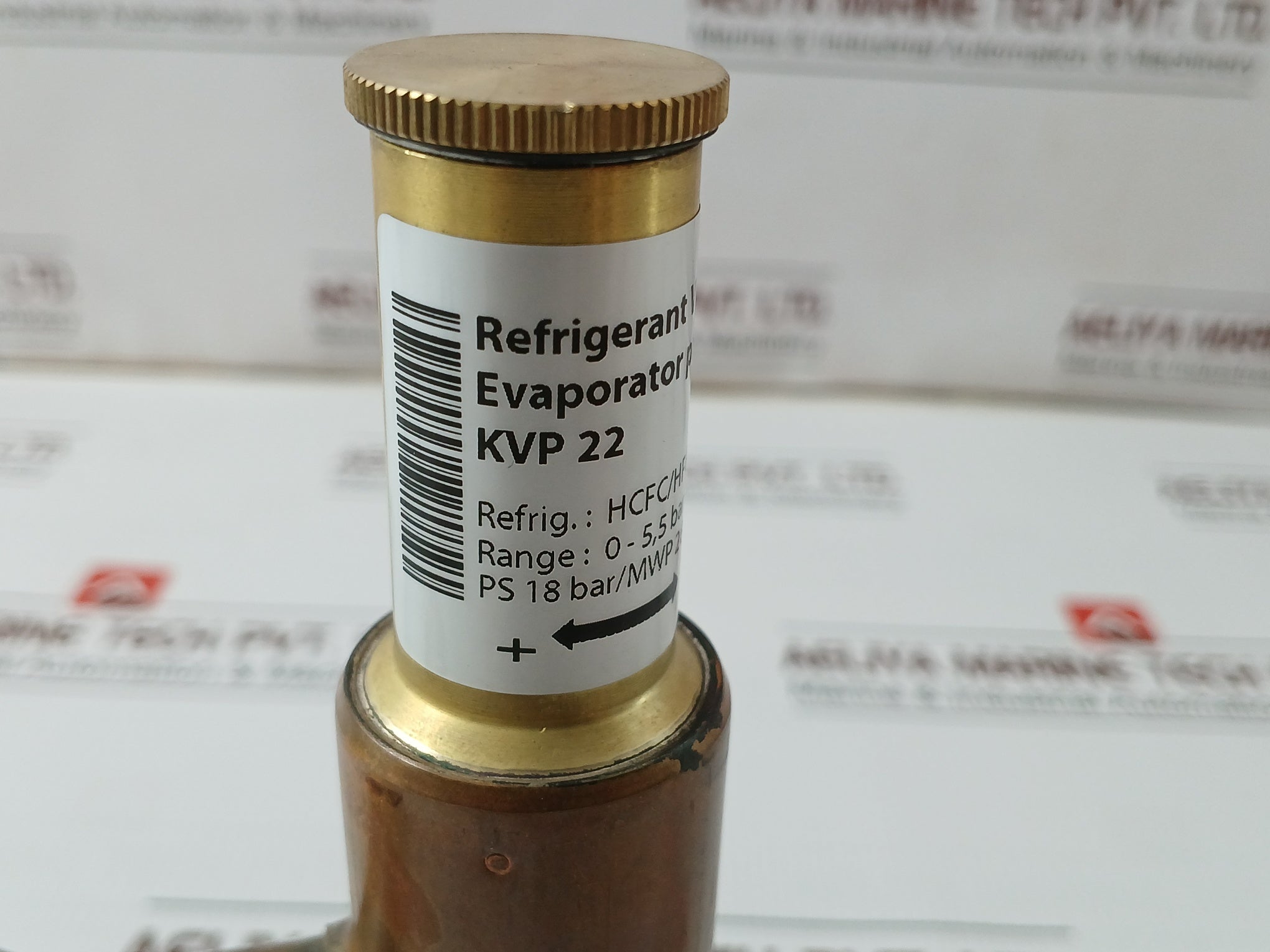 Danfoss Kvp 22 Expansion Pressure Regulator Valve 0-5,5 Bar/ 0-80 Psig