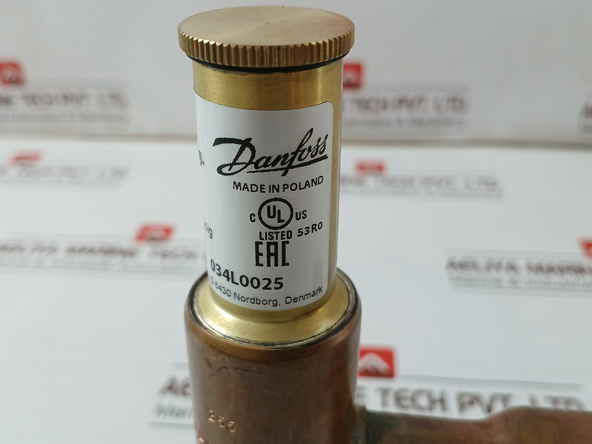 Danfoss Kvp 22 Expansion Pressure Regulator Valve 0-5,5 Bar/ 0-80 Psig