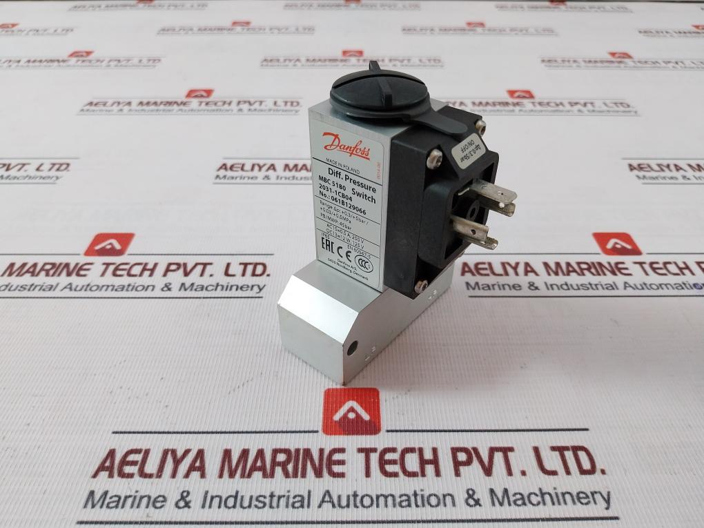 Danfoss Mbc 5180 Differential Pressure Switch 2031-1Cb04 Ip65 45 Bar En 60947-5