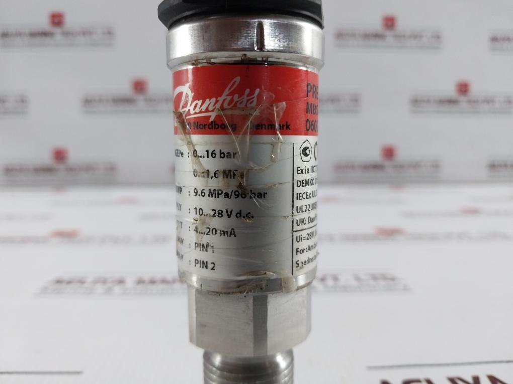 Danfoss Mbs 4201-2211-a1ab08-0 Pressure Transmitter 0...16 Bar