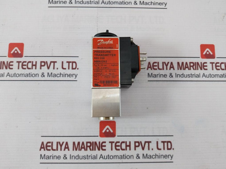 Danfoss Mbs 5100 Pressure Transmitter 060N1262 4–20 Ma 10–32 Vdc