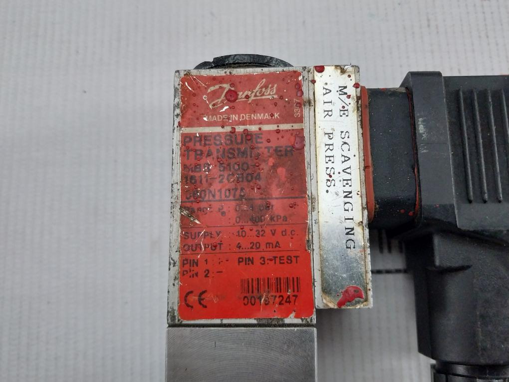 Danfoss Mbs 5100 Pressure Transmitter 0 Bar-4 Bar/10-32Vdc