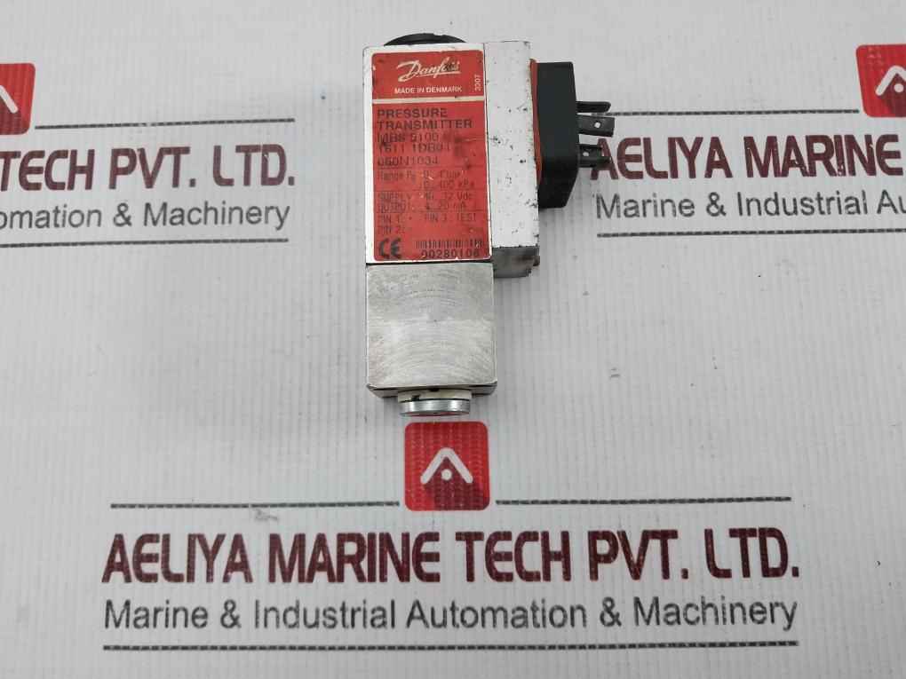 Danfoss Mbs 5100 Pressure Transmitter 1611-1Db04 0..4 Bar 10...32Vdc 4...20 Ma
