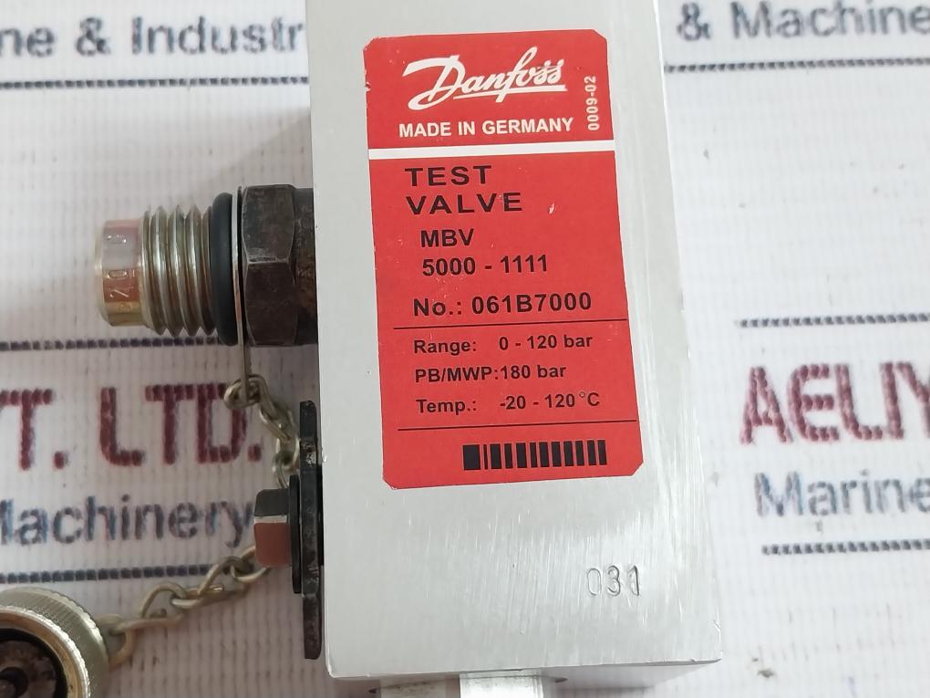 Danfoss Mbv 5000-1111 Test Valve 061B7000 0-120 Bar