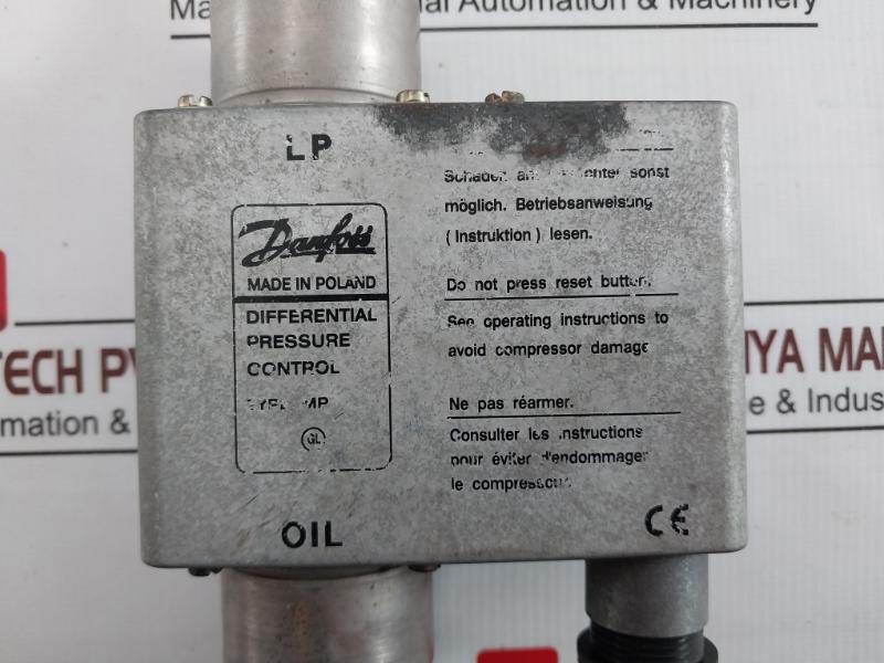 Danfoss Mp Differential Pressure Control 0.3-4.0 Bar 250V Ac