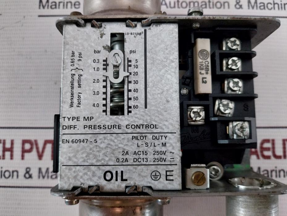 Danfoss Mp Differential Pressure Control 060B0170 0.3-4.0 Bar 5-60 Psi