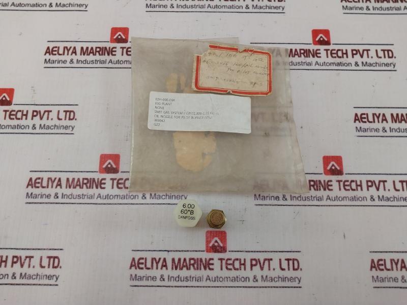 Danfoss Oil Nozzle For Pilot Burner 6.00 Usgal/H 60 Degree B Spray Angle