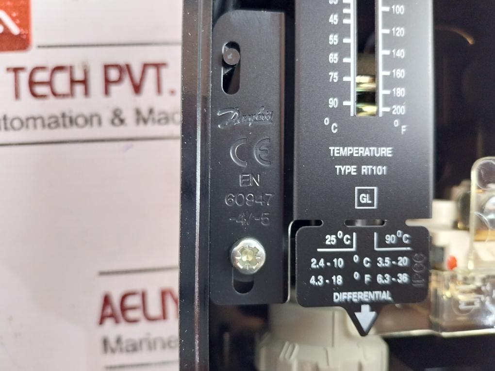 Danfoss Rt101 Thermostat 017-500366 Temperature Range 25-90C