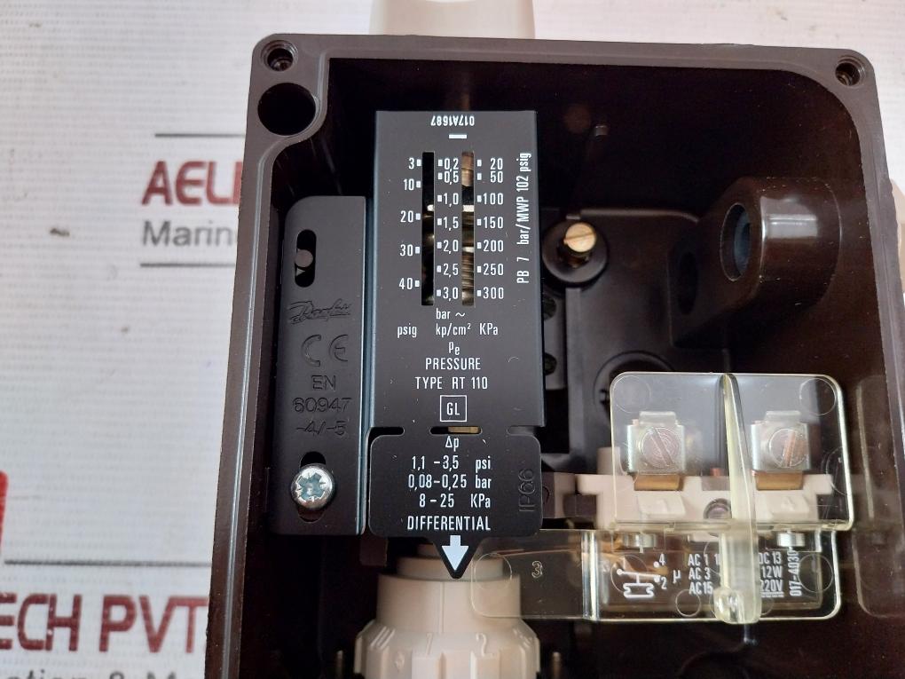 Danfoss Rt 110 Pressure Switch En 60947-4/-5 3-40 Psig